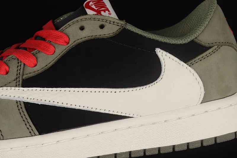All Categories Air Jordan Jordan Series Basketball Shoes Air Jordan 1 Low Travis Scott x Air Jordan 1 Low AJ1 Joe 1 Black Green Undercut Low-top Cultural Sneakers CQ4277-008